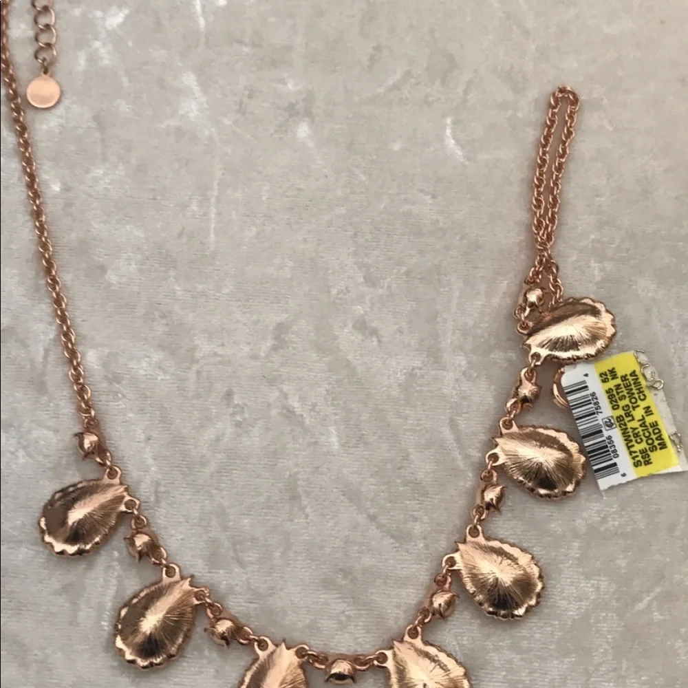 Crystal like gold like hardware fancy elegant Necklace